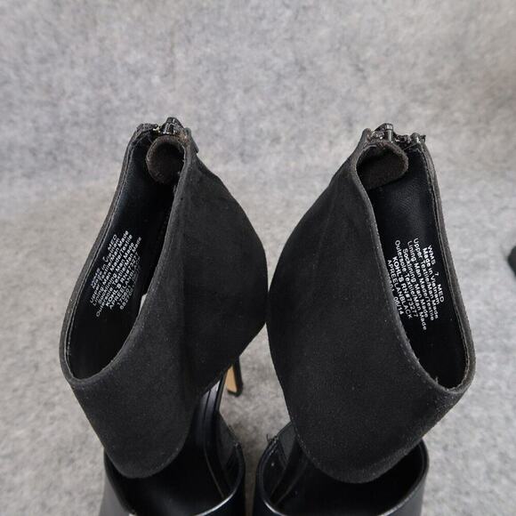 Apt 9 Shoes Womens 7 Pump Stiletto Ankle Strap Open Toe Fashion Formal Black Zip - Picture 14 of 14